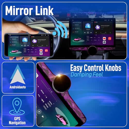 Image of Diamond Car Android SystemTouch Screen10.1Inch|with Fan|4GB /64GB|4thGen|4Core|QLED Display|Single Knob|GPS&Bluetooth|WiFi&FM|SteeringControl|Ahd Camera Included(Wireless Android Auto & Car Play)