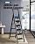 SOLADDER 6 Step Ladder for 12 Feet High Ceiling, Folding Step Stool with Handgrip & Anti-Slip Wide Pedal, Portable Lightweight Aluminum Stepladder for Kitchen, Home (300 lbs Capacity) - Black