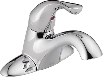 DELTA FAUCET 520-GPM-DST Single Handle Bathroom Faucet Centerset, Chrome