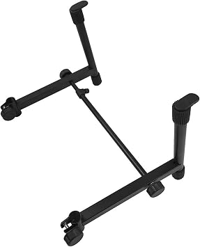 Adjustable Keyboard Stand, Keyboard Display Stand - Adjustable Digital Piano Stand | Adjustable Music Music Holder Rack, Sturdy Dual Layer Performance Stand with Locking Strap, Home Use