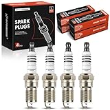 A-Premium Iridium Platinum Spark Plugs Compatible with Ford Escape 2005, Focus...