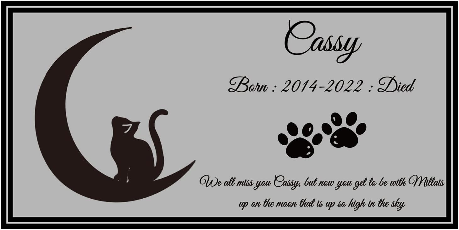 Personalized pet Memorial Stone, pet Memorial Plaque,pet Grave Marker,Gift for Your Beloved pet Friend, Dog, cat …