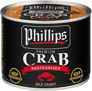 Phillips Claw Crab Meat 16oz Can, 2 Pack – Wild Caught Claw Crabmeat, Ha...