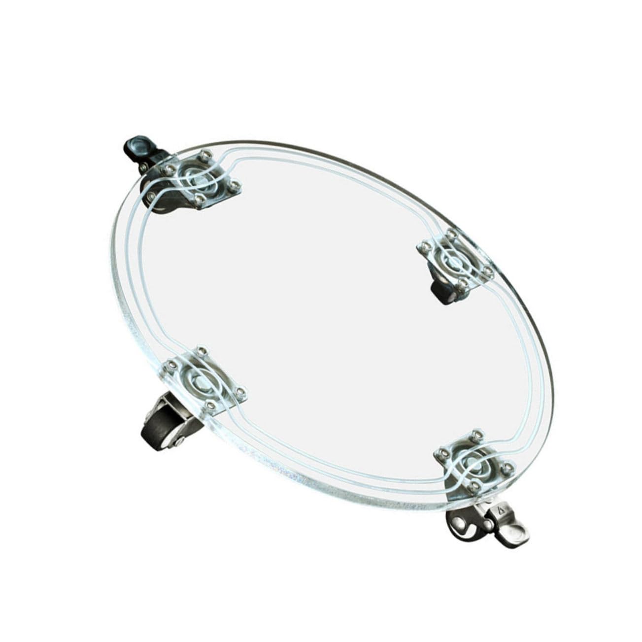 Support acrylique transparent pour plantes pot de fleurs coulissant robuste