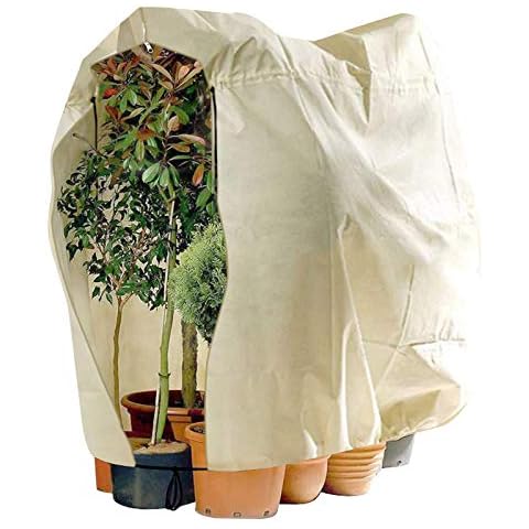 FOUNDOVE Plant Covers Outdoor Frost Protection Large, Garden Winter Fleece Covers for Plants, Vegetables, Rip Resistant Planthouse Covers with Zipper Drawstring (240x200cm) Cover