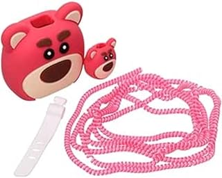 واقي سيليكون صلب لكابل الشاحن بتصميم دب CH-116 من جي-باور، مجموعة من 4 قطع، متعدد الألوان