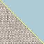 Light Beige Wicker / Light Blue Cushion