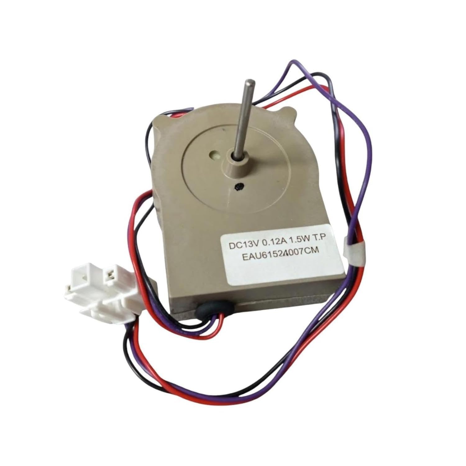 EAU61524007 Refrigerator Evaporator Fan Motor for LG Refrigerator, 13 Volt DC 0.12 Amps 1.5 Watts, Fridge Evaporator Fan Motor Replace Numbers AP5950081 PS10058947
