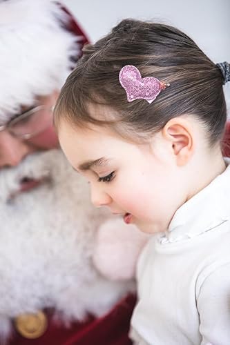Miniatura 5 de Pinzas para el cabello con purpurina para niñas, 9 piezas de diamantes de imitación brillantes antideslizantes, pinzas de cocodrilo, pasadores para