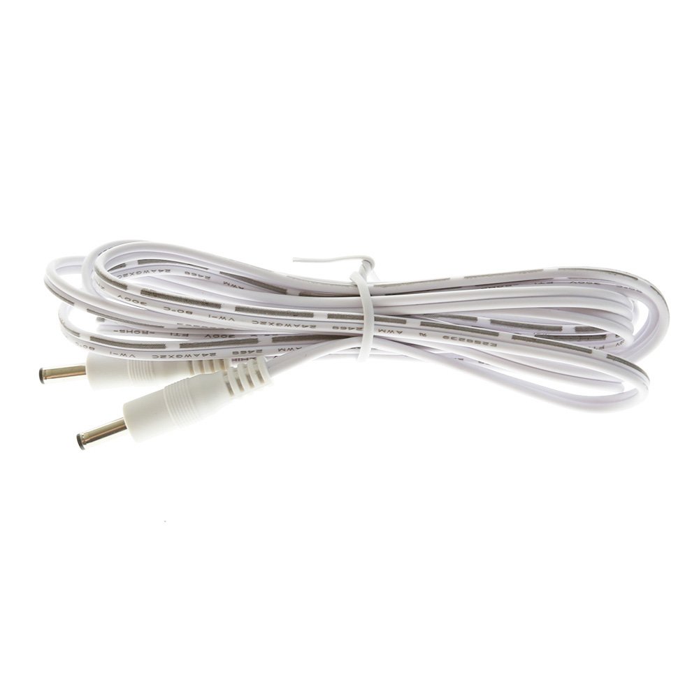 Lightkiwi P7824 6ft Interconnect Cable for Modular LED Under Cabinet Lighting (White)