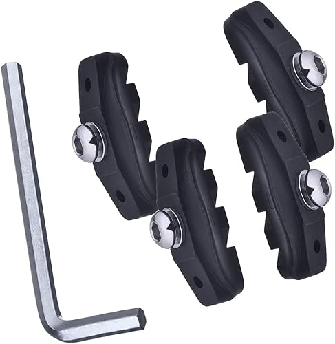 Pastillas de freno de bicicleta, 4 unidades con pinza de herramienta de instalación, pastillas de freno de bicicleta ideales para ciclistas de