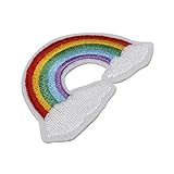 Cute Rainbow Embroidered Iron on Patches Patch