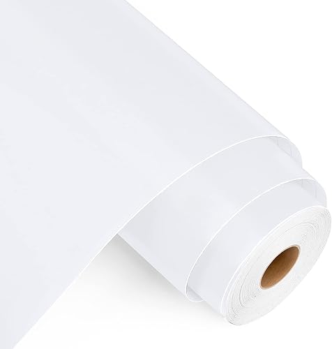 Lya Vinyl Vinilo permanente blanco mate, vinilo de 12 pulgadas x 46 pies para Cricut rollo de vinilo adhesivo blanco mate para Cricut, Silueta,
