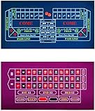 BALIKEN 36 x 72 Inches Roulette Table & Craps Table Top Casino Felt Professional Grade Mat