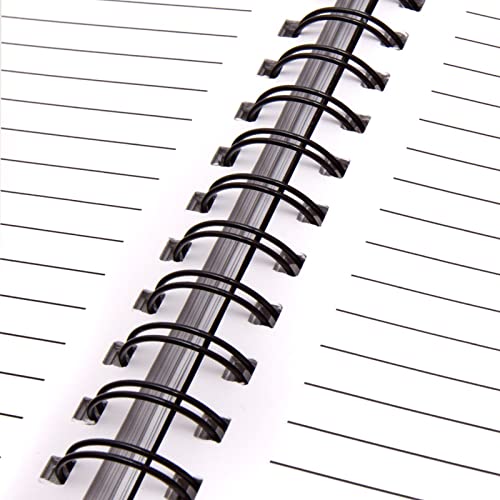 Binditek 100P Double Loop Wire Binding Spines, 9/16Inch Binding Wire For Letter Size, 3:1 Pitch, 120 Sheet Capacity, 32-Loop, Black #TOP5