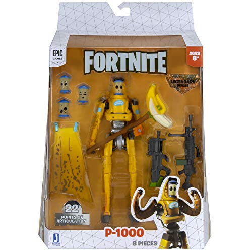 Fortnite Legendary Series, 1 Figure Pack - 6 Inch P-1000 Collectible Action Figure - Includes 4 Interchangeable Faces, 1 Harvesting Tool, 2 Weapons, 1 Back Bling - Collect Them All #TOP1