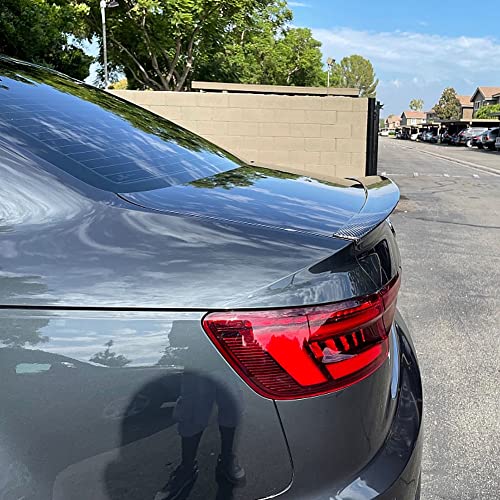 Mcarcar Kit A4 Carbon Fiber Trunk Spoiler For Audi A4 S4 (B9) Sedan 2017-2023 Rear Boot Lid Highkick Wing Lip Factory Outlet #TOP1