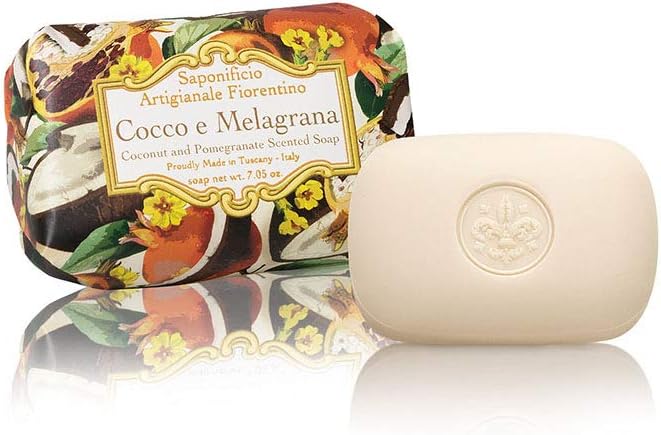 Saponificio Artigianale Fiorentino Sabun 200 Gr (7) - Coconut And Pomegranate