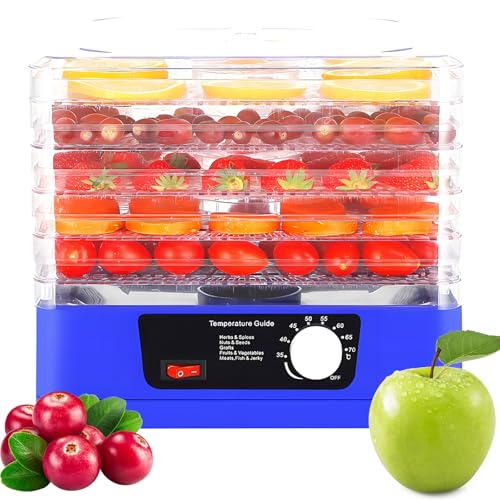 Food Dehydrator with Adjustable Temperature, Compact 13L Ele