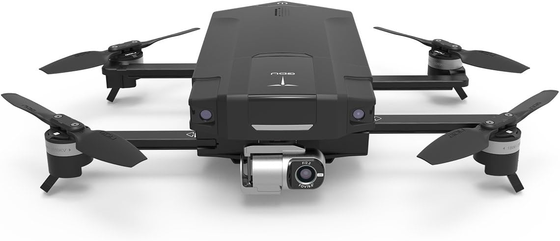 GDU - O2 Quadcopter Drone with HD Camera (4K Video Resolution, Vision Positioning System, Smart Shot, 3-Axis Stable Video Capture, 1Km HD Video Transmission, Obstacle Avoidance, Sliding Arm Foldable)