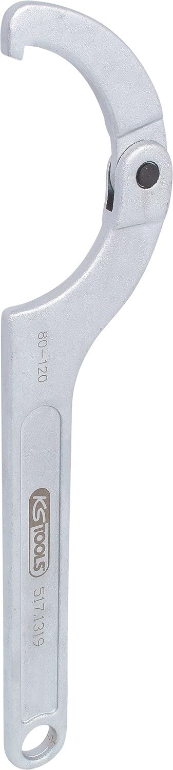 KS TOOLS 517.1319 CLASSIC hook wrench with nose, 80-120mm