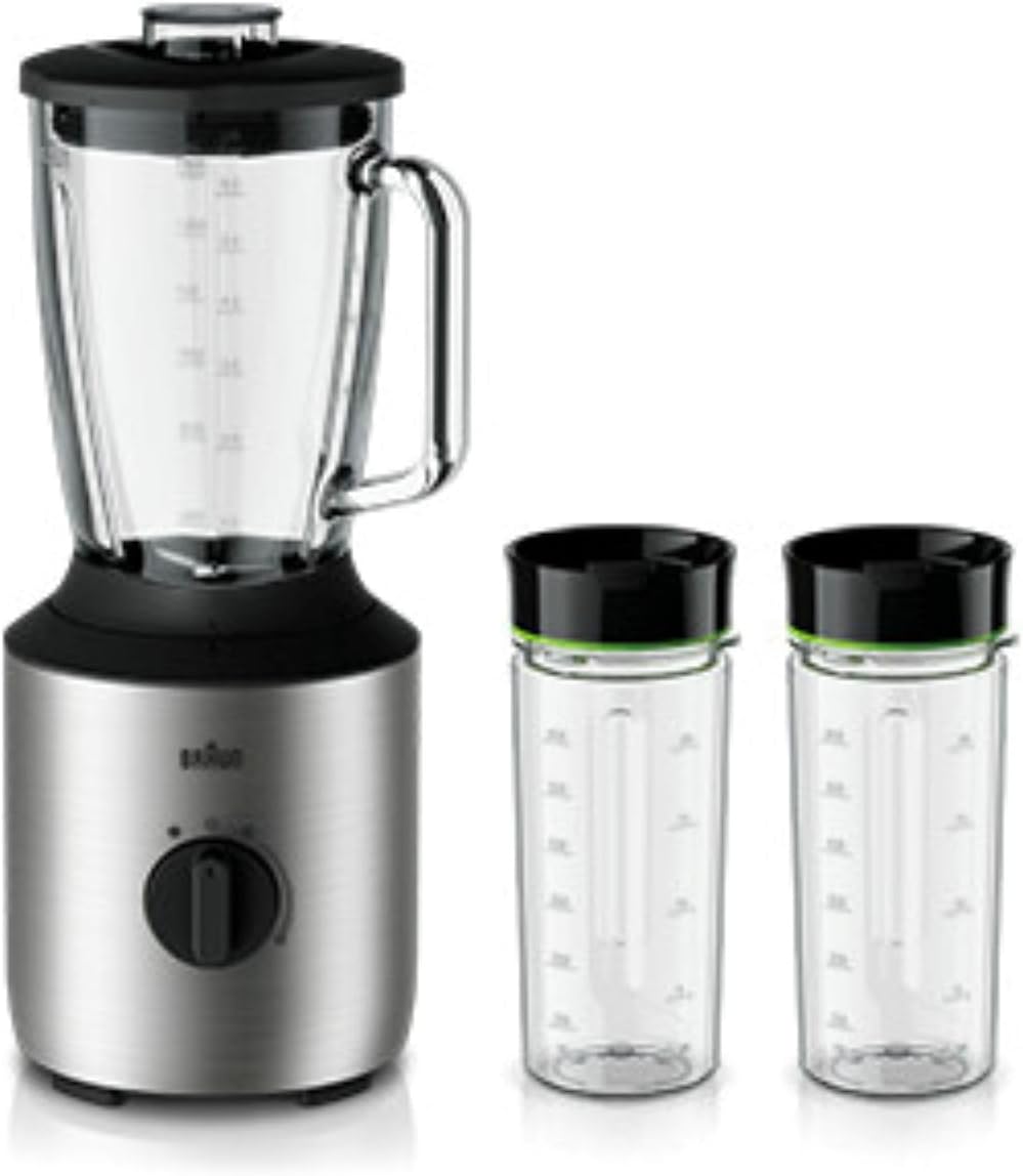 Braun PowerBlend 3 JB blender 1.5 litre glass mixing attachment kitchen aid for chopping pur eing & mixing