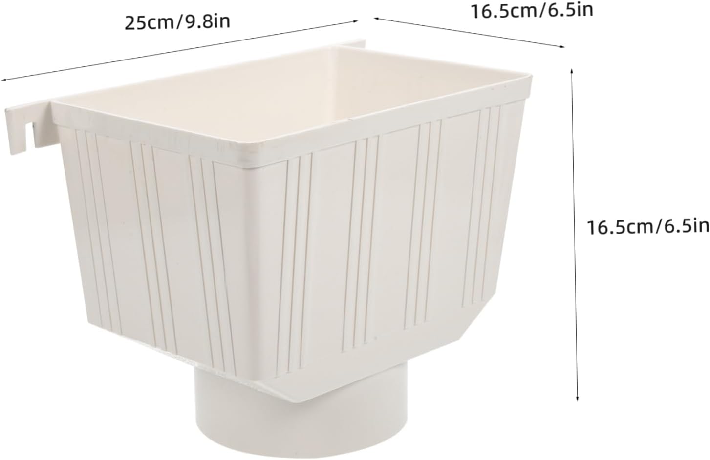 NUOBESTY PVC Downspout Diverter for Rainwater Collection System Gutter Downspout Adapter Valve and Filter Compatible Rain Barrels for Efficient Water Collection