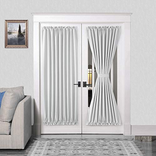 DWCN French Door Curtains – Rod Pocket Thermal Blackout Curtain for Doors