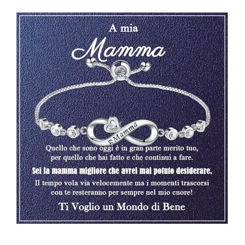 VGWON Regalo Mamma, Regalo Mamma Compleanno, Bracciale per Mamma, Bracciale Regali per Festa della Madre, Regali Aniversario e Natale per Madre