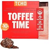 TCHO Toffee Time 53% Oat Milk Chocolate Bars (10 pack) | Plant Based, Organic & Fair Trade, | Non GM