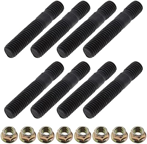 16pcs Exhaust Manifold Stud Bolt Kit M8x45mm Replacement Part