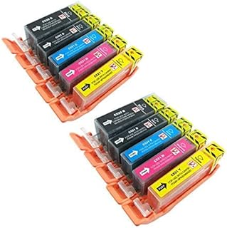 PerfectPrint Compatible Ink Cartridge Replacement for Canon Pixma Printer iP3600 iP4600 iP4700 MP540 MP550 MP560 MP630 MP980 MP990 MX860 MX870 PGI-520 CLI-521 (Black/Cyan/Magenta/Yellow, 10-pack)