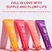 Lip Glowy Balm,4 Pack Fruit Glowy Lip Balm,Vitamin E Lip Glowy Balm Set Reduce Lip Lines, Enhance Lip Color,Moisturizing & Plump Quickly Replenishing Moisture and Relieving Dry Lips