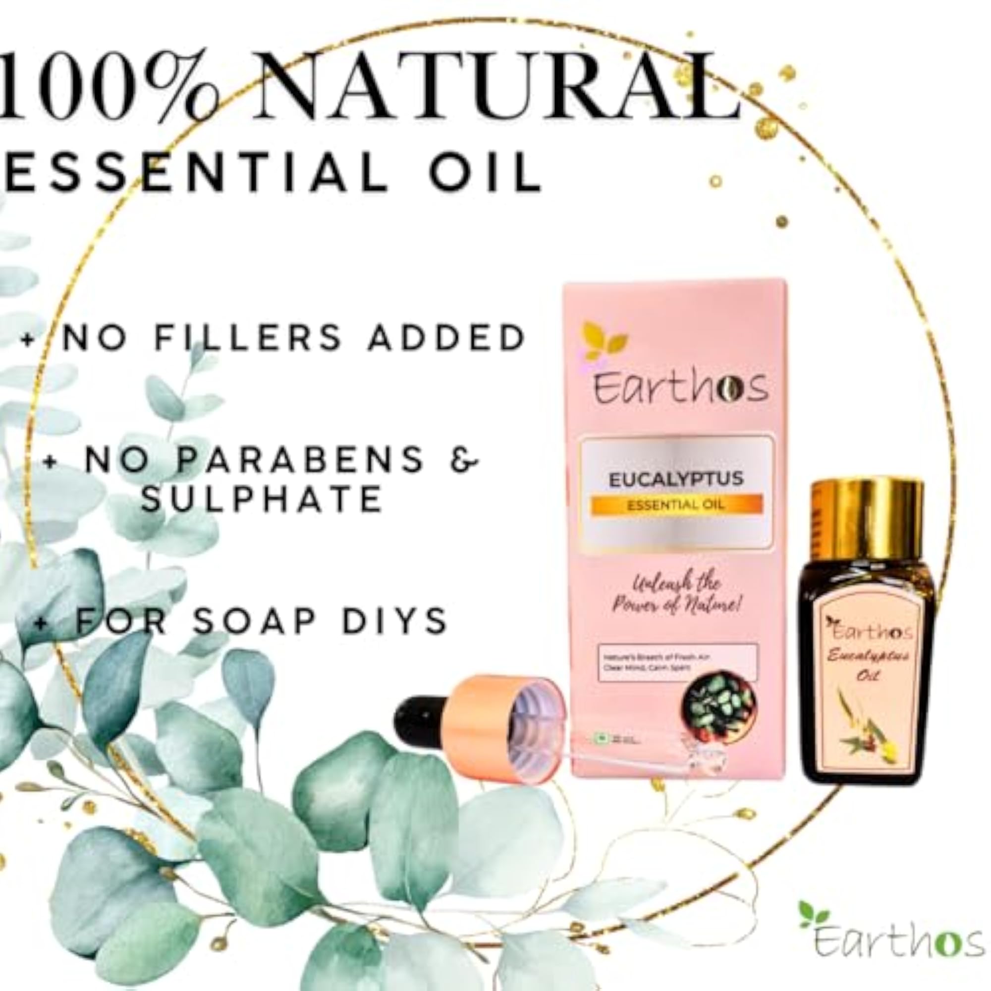 Earthos Eucalyptus Essential Oil 30 ml Pack of 3