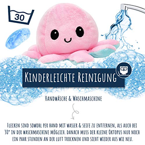 Smartpillow Oktopus Kuscheltier mit doppelseitigem Design
