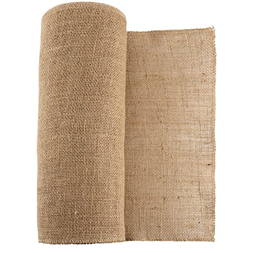 KOHAND Rollo de arpillera natural de 30 cm x 10 m, material de tela de yute para manualidades y decoración de collages y modelos