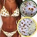 CheChury Traje de Baño Bikini Mujer 2020 Bohemio Push Up con Relleno...