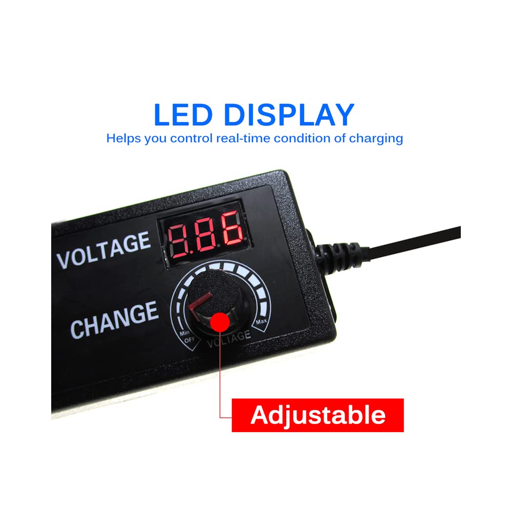 AC/DC Adattatore Di Alimentazione Regolabile 24 W 9-24 V 1A - Foto 9