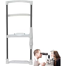 Vision Training Forehead Bracket, Optical Instrument Chin Rest, Height Adjustable Curved Ergonomic Chin Support for Hospitals, Ophthalmology
