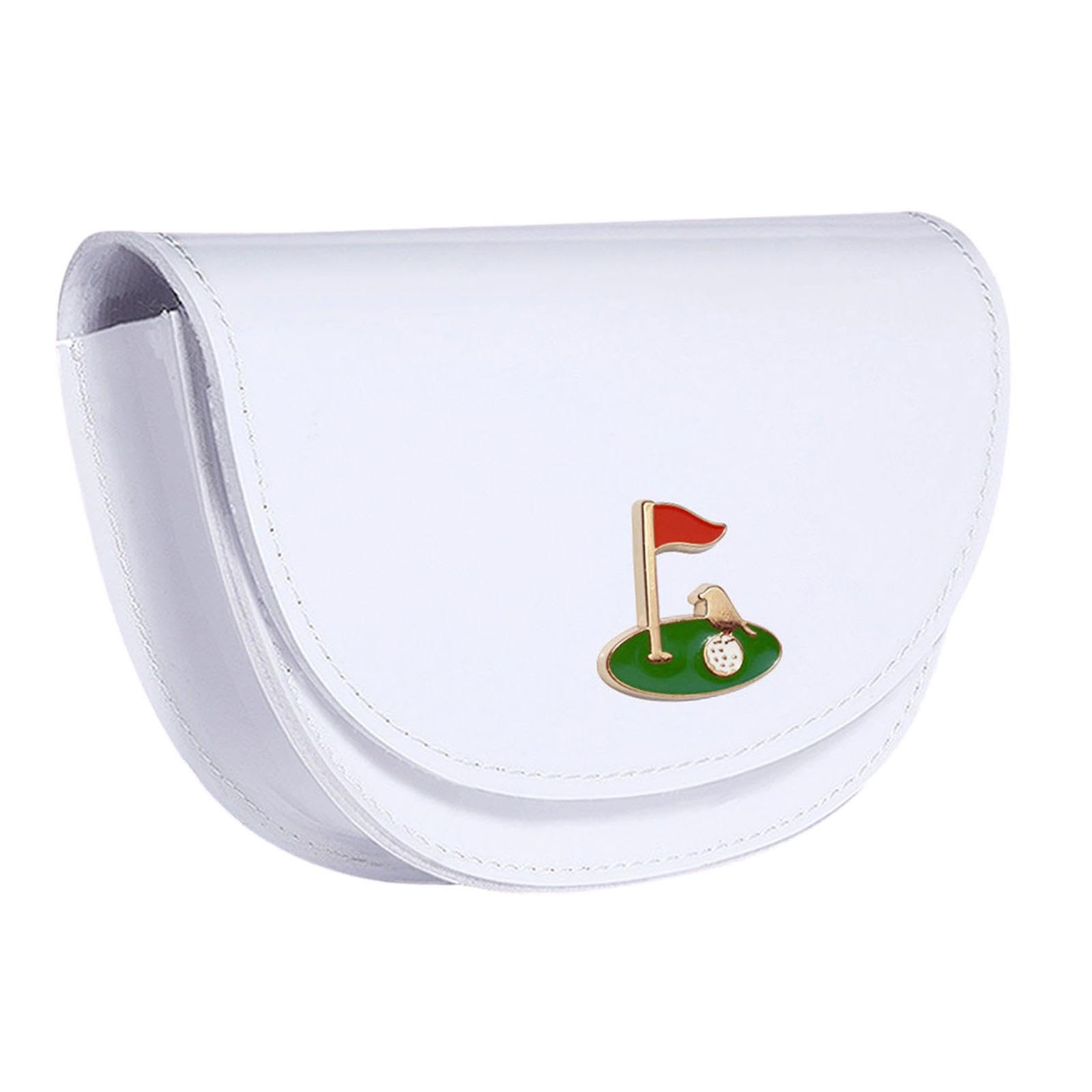 SNAPPSY Golf Rangefinder Carrying Case Waist Bag PU Leather Portable Protective Case White-image-35