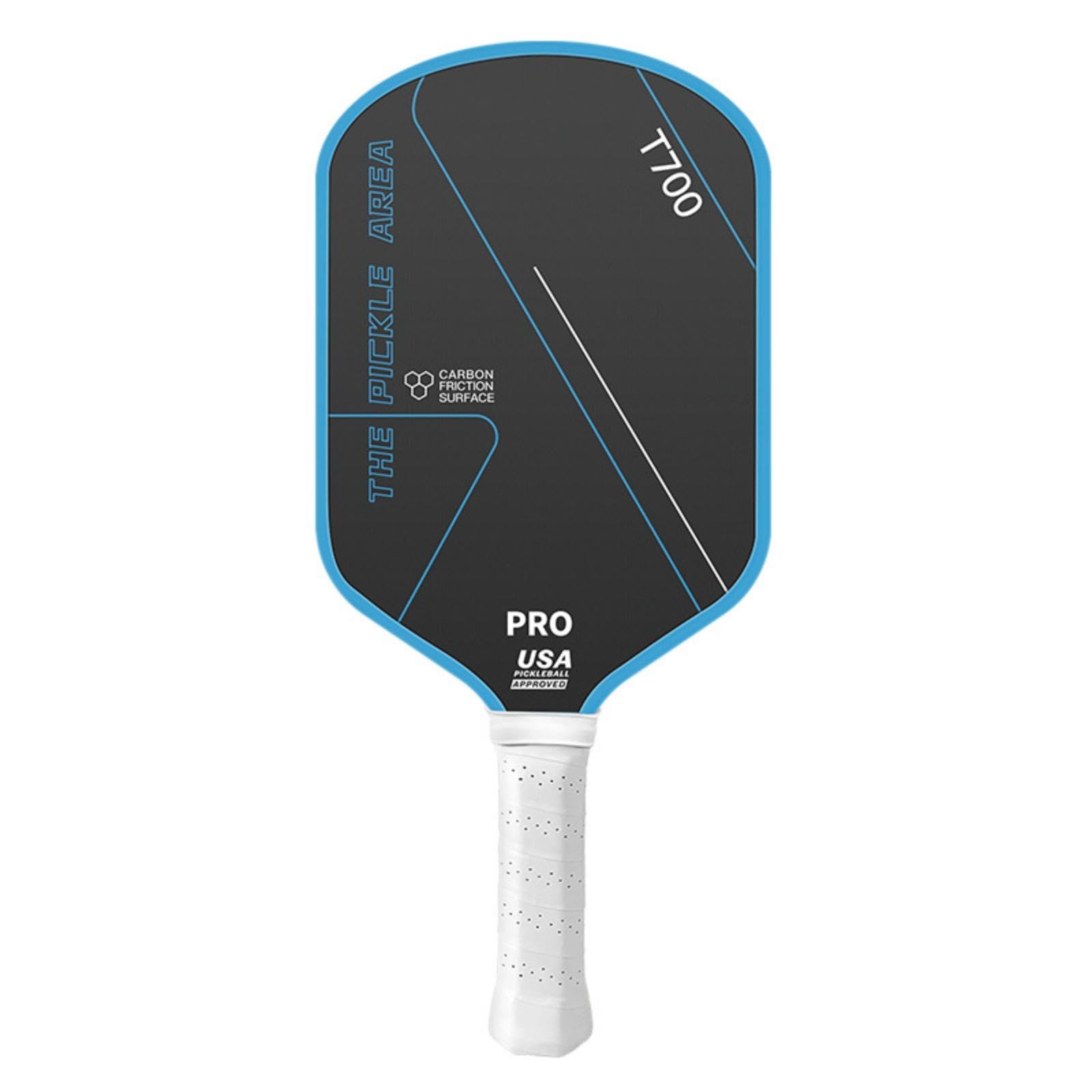 Paddle Racket with Carbon Friction Surface Pickleball Association Approved Carbon Fiber Paddle Racket Textured Sports Gear Goods Lake Blue-picture-35