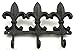 Cast Iron Fleur De Lis Triple Hook