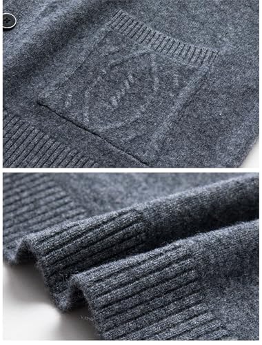 Dcvmvmn Men's Winter Cashmere Vest V-Neck Sleeveless Sweater Cardigan Lightweight Knitted V-Neck Sweater Vest4