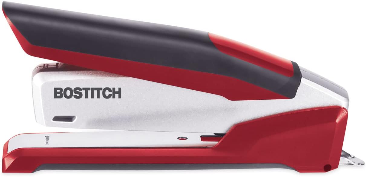 PaperPro-Bostitch 1117 inPOWER Premium Stapler, 28-Sheet Capacity, Red/Silver