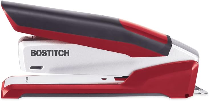 PaperPro-Bostitch 1117 inPOWER Premium Stapler, 28-Sheet Capacity, Red/Silver