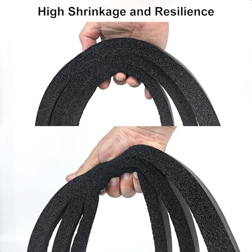Weather Stripping Door Seal Strip, 1 in x 1 in, AC Insulation Tape, Strong Adhesive, High Reslilience, Weatherproof, Reduce Noise, Gap Filler, Foam Insulation Tape for Doors and Windows - Thumbnail 5