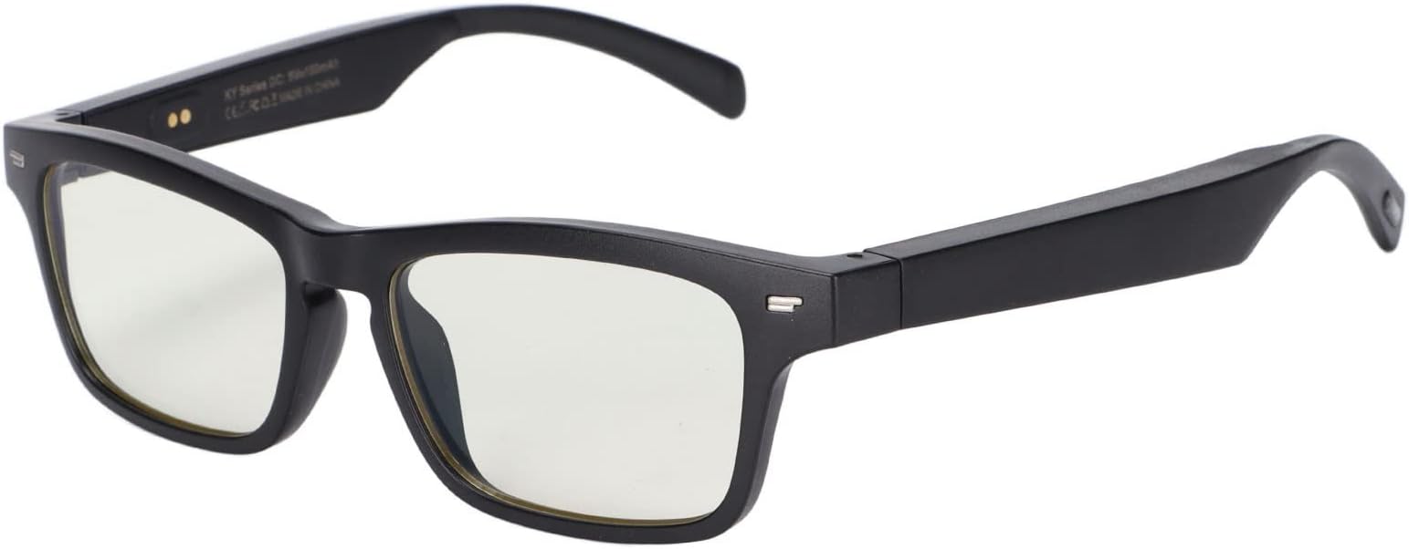 BewinnerSmart Bluetooth Audio Glasses with Anti Blue Light Lens Waterproof Bluetooth 5.0 Glasses Connect Mobile Phones and Tablets for Men Women