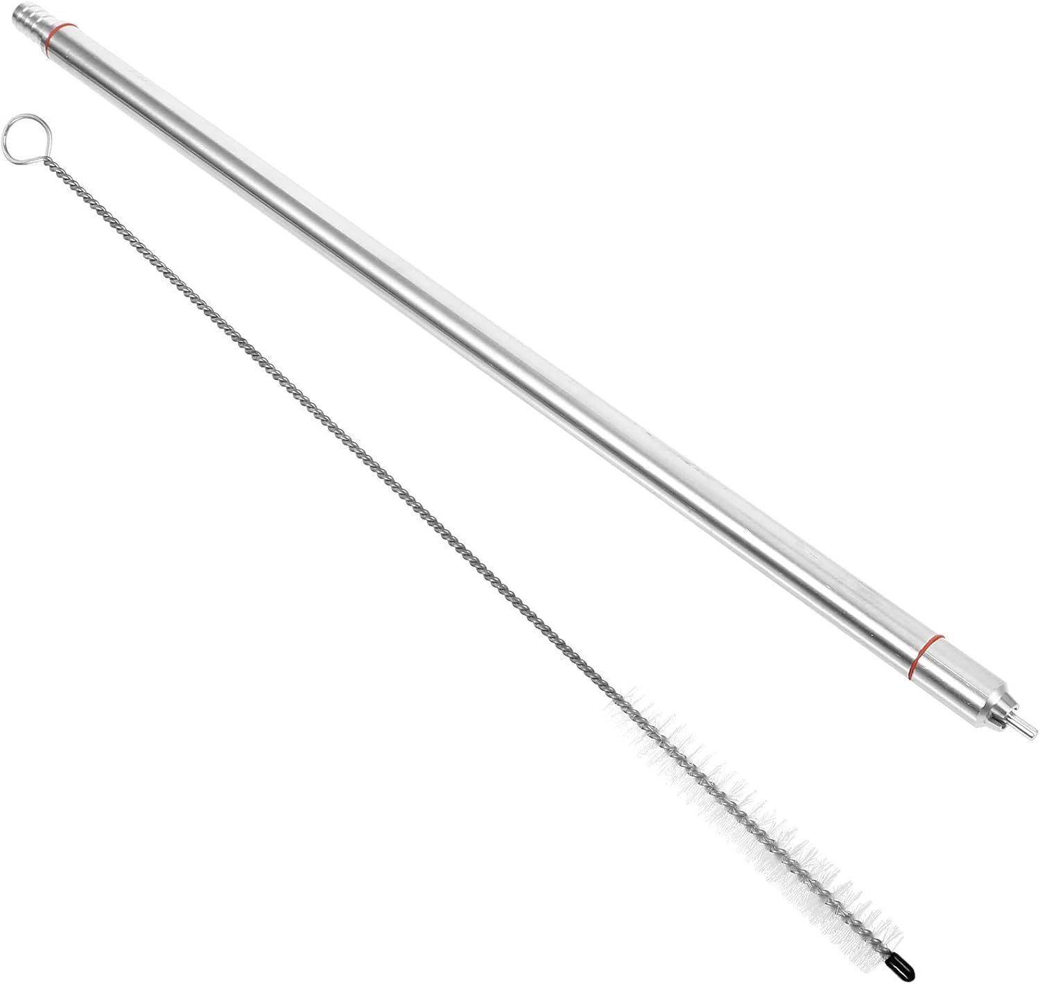 Stainless Steel Bottling Wand for Beer and Wine with Stop Valve, Versatile and Sturdy Tool for Home Brewing and Precise Bottle Filling, Silver Metal Bottle Filler Wand