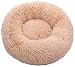Casa De Cama Redonda Felpa Suave Perro Mascota Dunk Suministros para Mascotas Cojín Colchón Sofá para Dormir De Animales (Color: Beige Amarillo Tamaño: 40 Cm) Pequeño Mediano Cama Gato