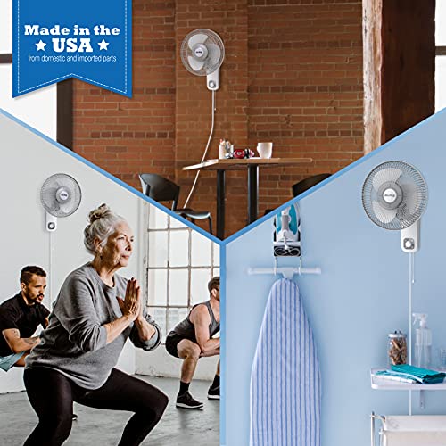 Air King 9012 Commercial Grade Oscillating Wall Mount Fan, 12-Inch , White #TOP6